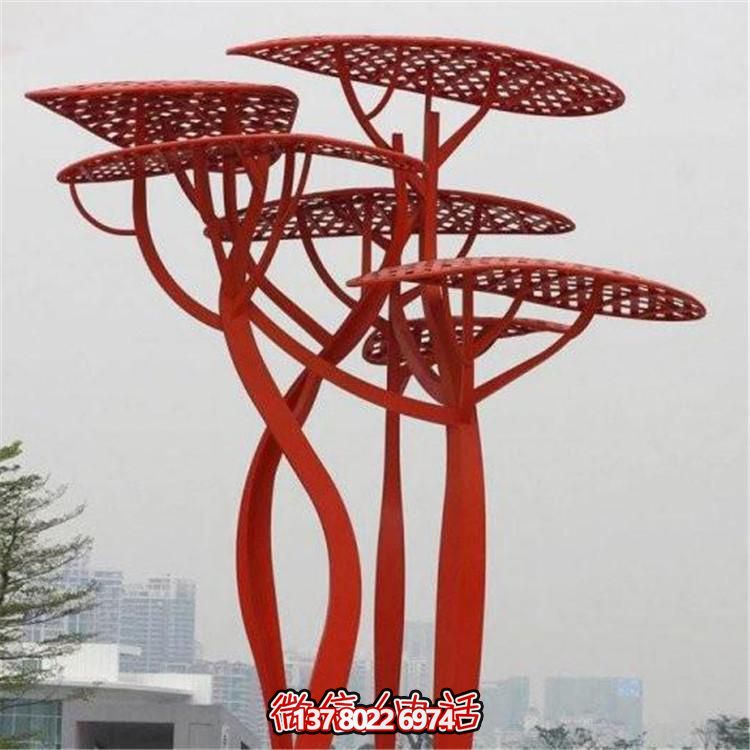 不銹鋼樹(shù)，抽象樹(shù)形雕塑