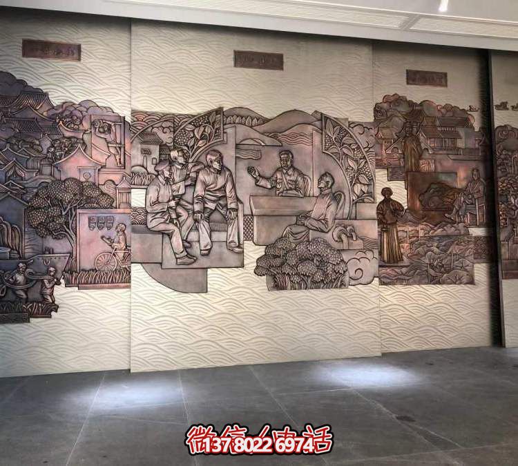 室內博物館銅雕浮雕壁畫(huà)雕塑