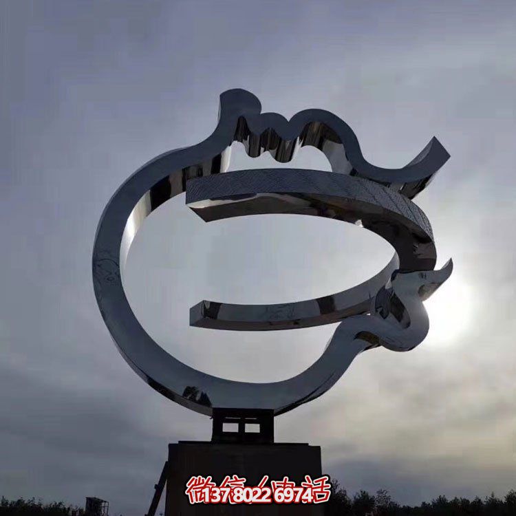 幾何不銹鋼戶(hù)外園林景觀(guān)雕塑