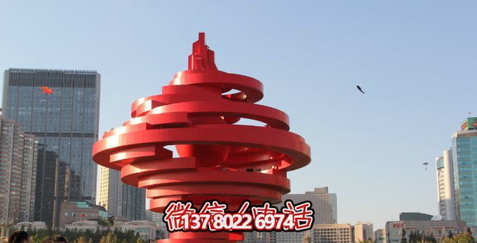 公園商廈創(chuàng )意玻璃鋼競技運動(dòng)火炬雕塑 公園商廈創(chuàng )意玻璃鋼競技運動(dòng)火炬雕塑
