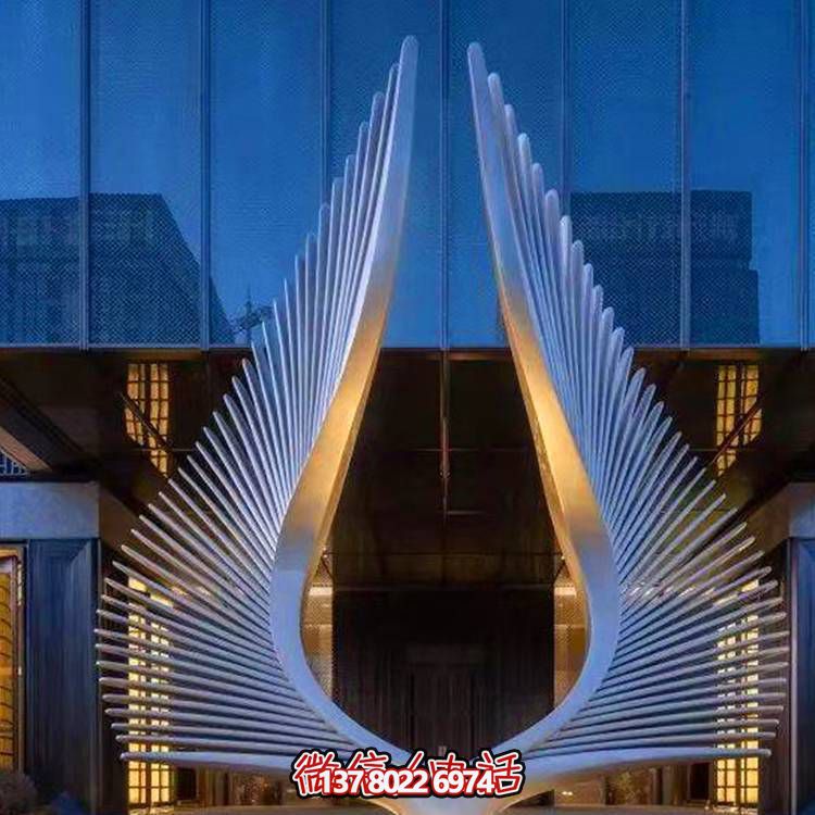酒店水景創(chuàng  )意不銹鋼鏤空擺件