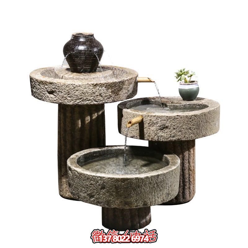 別墅庭院擺放老石槽組合魚(yú)缸石頭戶(hù)外石磨青石景觀(guān)流水擺件 別墅庭院擺放老石槽組合魚(yú)缸石頭戶(hù)外石磨青石景觀(guān)流水擺件