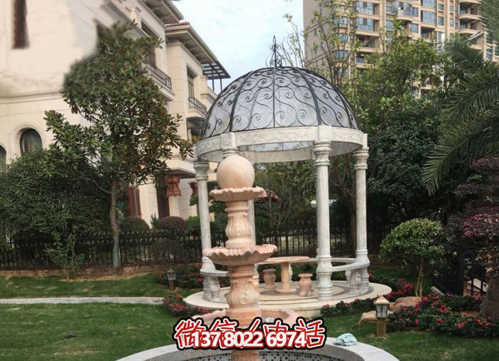 晚霞紅三層風(fēng)水球噴泉小區石雕 晚霞紅三層風(fēng)水球噴泉小區石雕