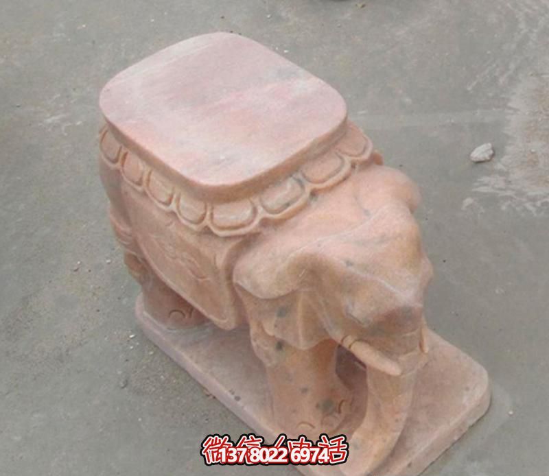 公園景區創(chuàng  )意石凳大象雕塑