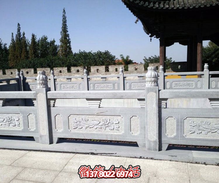 寺院景點(diǎn)戶(hù)外水池青石防護欄桿 寺院景點(diǎn)戶(hù)外水池青石防護欄桿