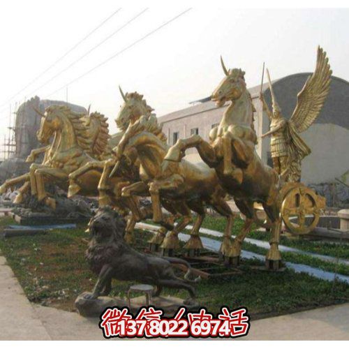 景區大型阿波羅戰車(chē)景觀(guān)雕塑