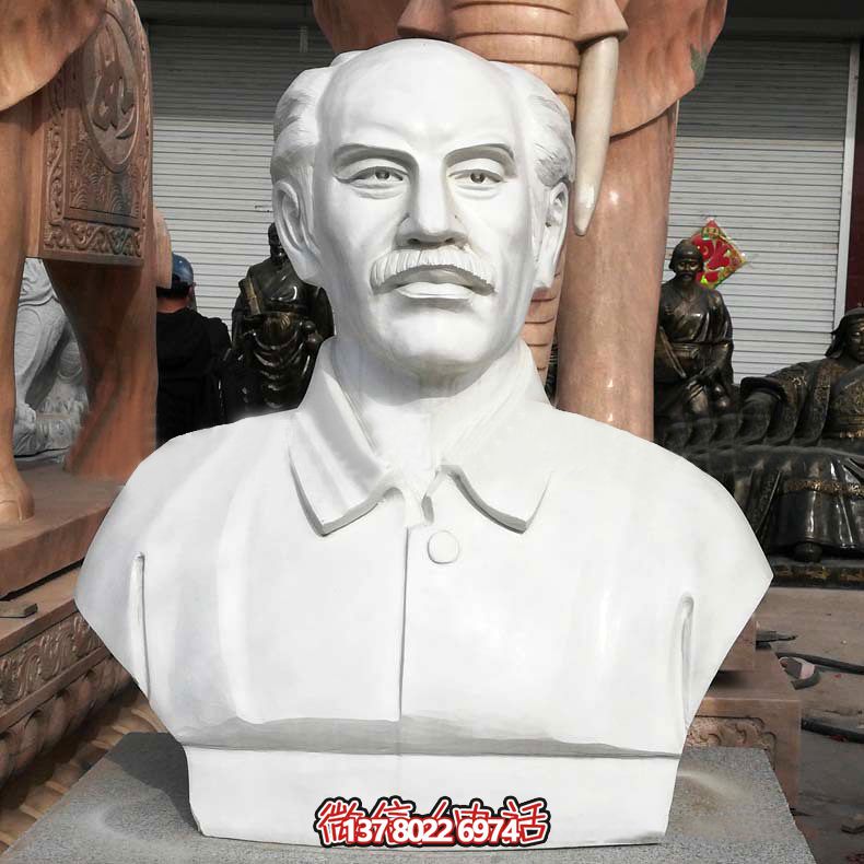 漢白玉胸像校園世界名人著(zhù)名醫生白求恩雕塑