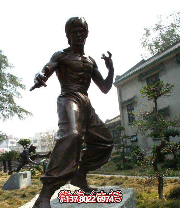 戶(hù)外景區銅雕功夫明星李小龍雕塑 戶(hù)外景區銅雕功夫明星李小龍雕塑